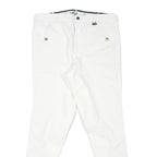 USG Womens Polyester Blend White Slim Tapered Trousers W30 L27 Premium Comfort