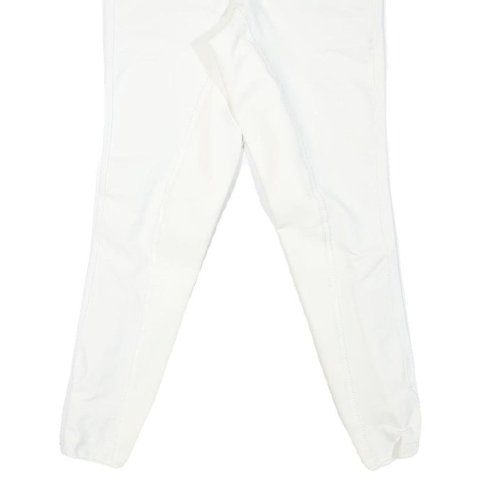 USG Womens Polyester Blend White Slim Tapered Trousers W30 L27 Premium Comfort