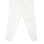 USG Womens Polyester Blend White Slim Tapered Trousers W30 L27 Premium Comfort