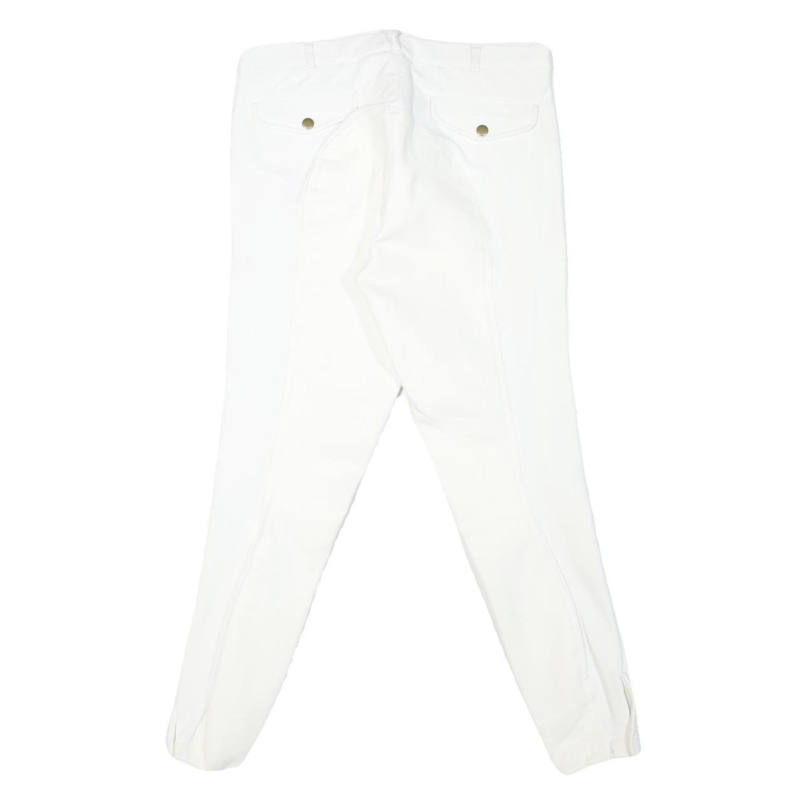 USG Womens Polyester Blend White Slim Tapered Trousers W30 L27 Premium Comfort
