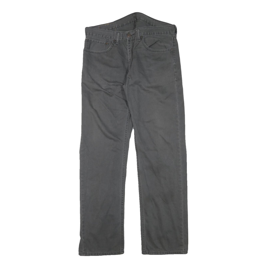 LEVI'S 505 Mens Jeans Black Regular Straight Denim Medium W34 L31 Zip Cotton