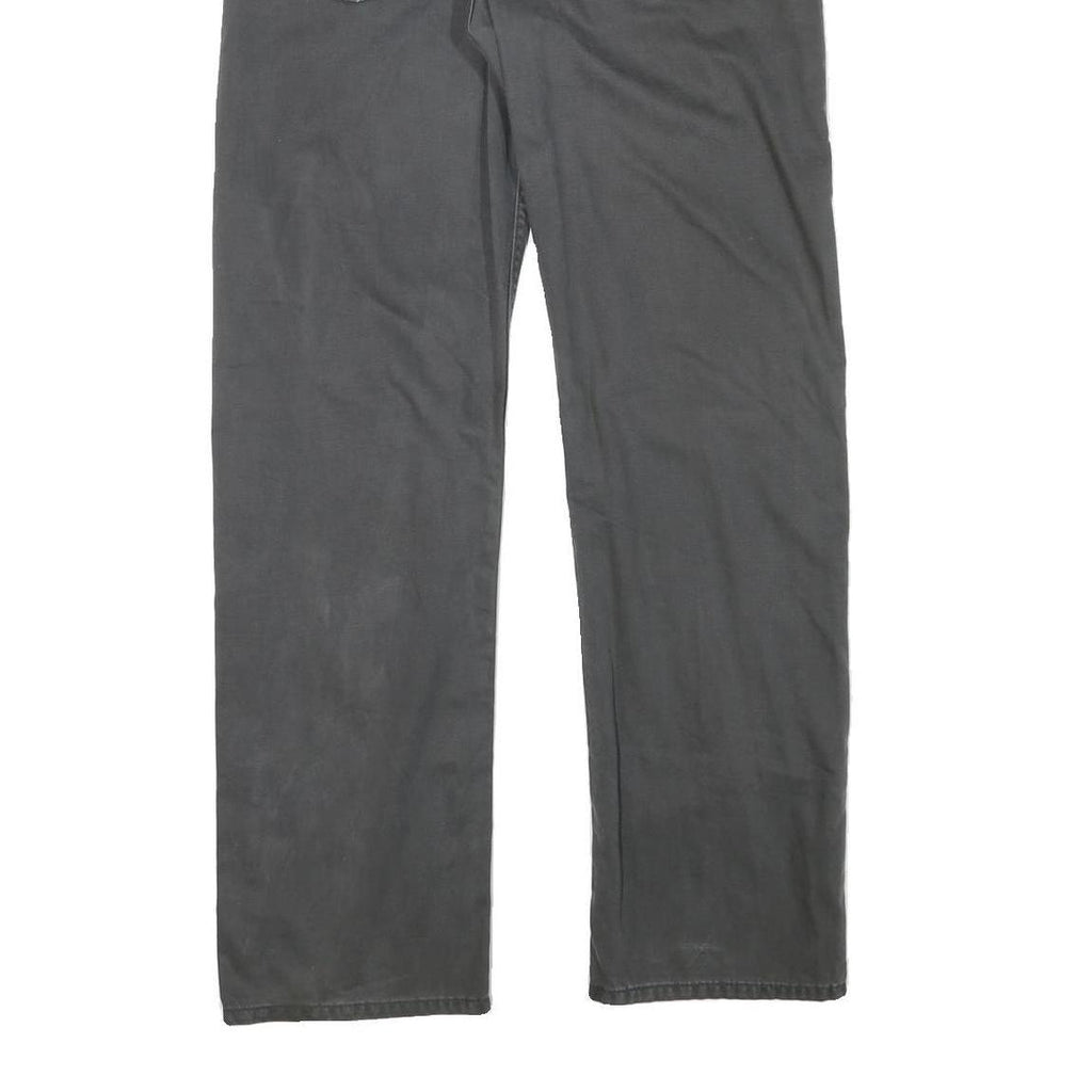 LEVI'S 505 Mens Jeans Black Regular Straight Denim Medium W34 L31 Zip Cotton