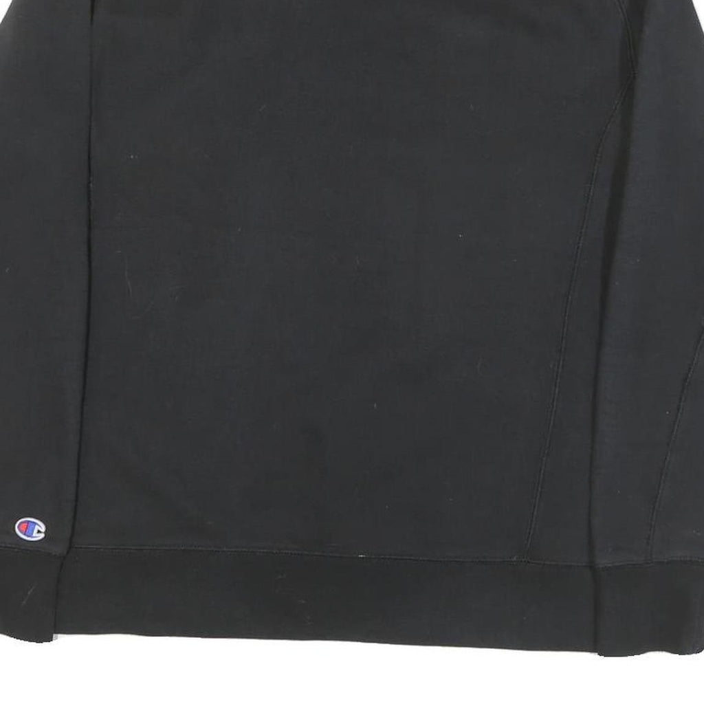 CHAMPION Mens Black Crew Neck M Cotton Blend Lightweight Sweatshirt