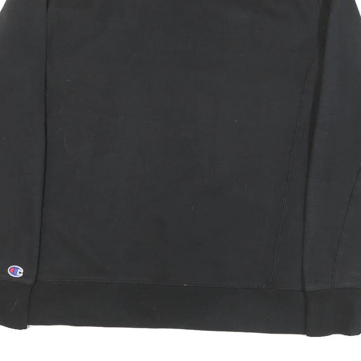 CHAMPION Mens Black Crew Neck M Cotton Blend Lightweight Sweatshirt