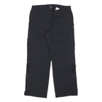 H&M Womens Polyester Blend Black Relaxed Cargo Trousers W32 L30 Zip Pocket