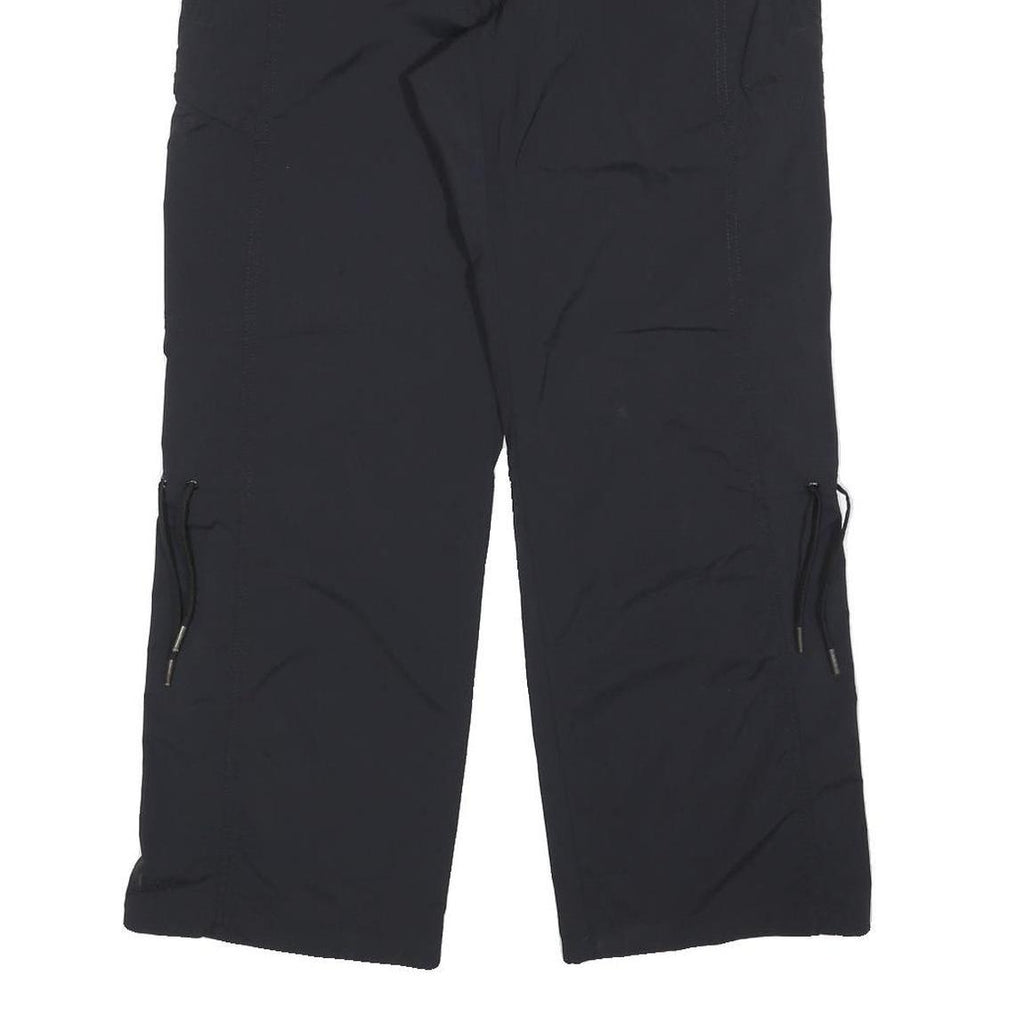 H&M Womens Polyester Blend Black Relaxed Cargo Trousers W32 L30 Zip Pocket