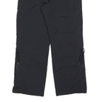 H&M Womens Polyester Blend Black Relaxed Cargo Trousers W32 L30 Zip Pocket