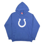 NFL Mens Blue Hoodie M Cotton Blend Pullover Hooded Sweatshirt Sportswear