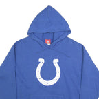 NFL Mens Blue Hoodie M Cotton Blend Pullover Hooded Sweatshirt Sportswear