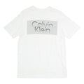CALVIN KLEIN Mens White S Graphic T-Shirt Short Sleeve Crew Neck Logo Print