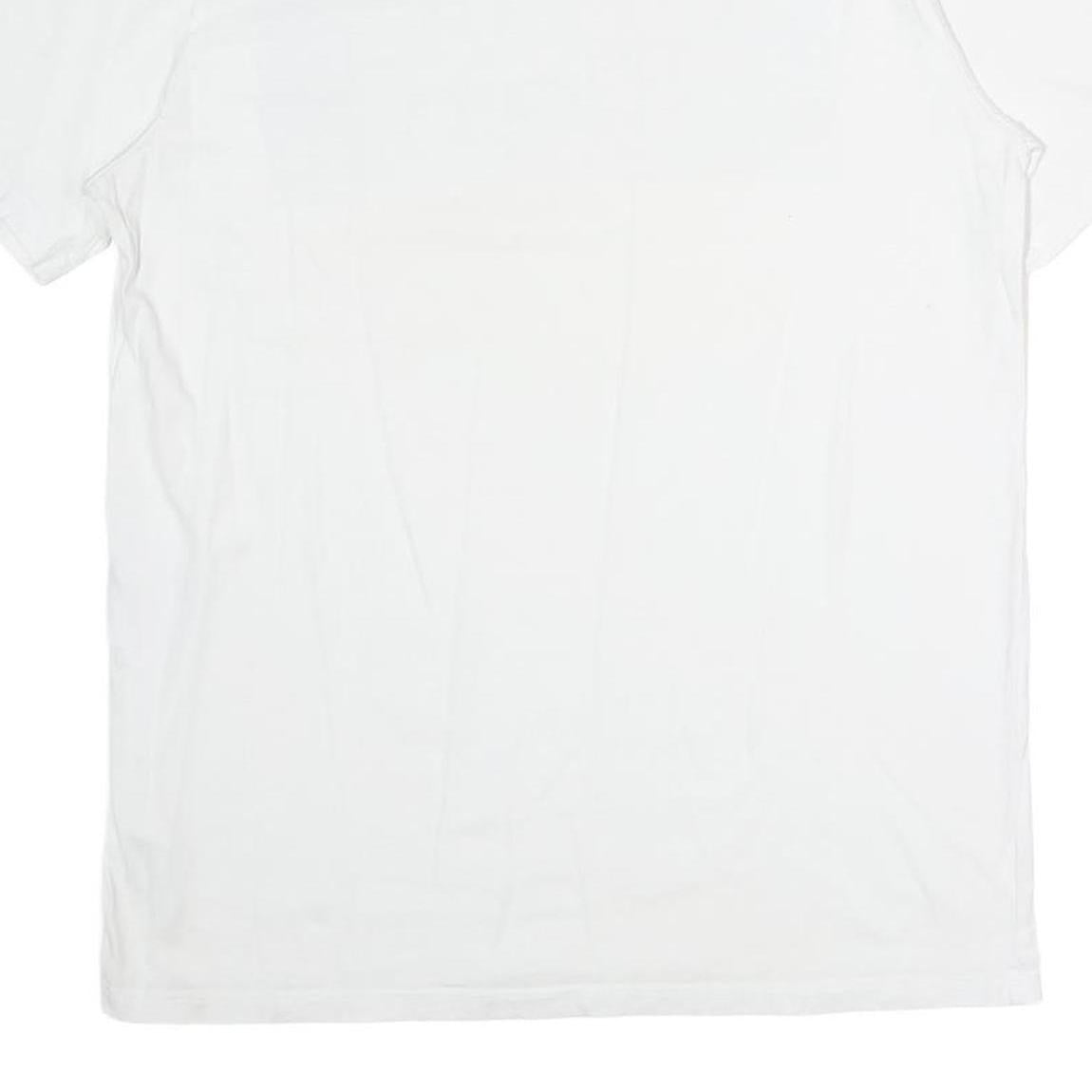 CALVIN KLEIN Mens White S Graphic T-Shirt Short Sleeve Crew Neck Logo Print