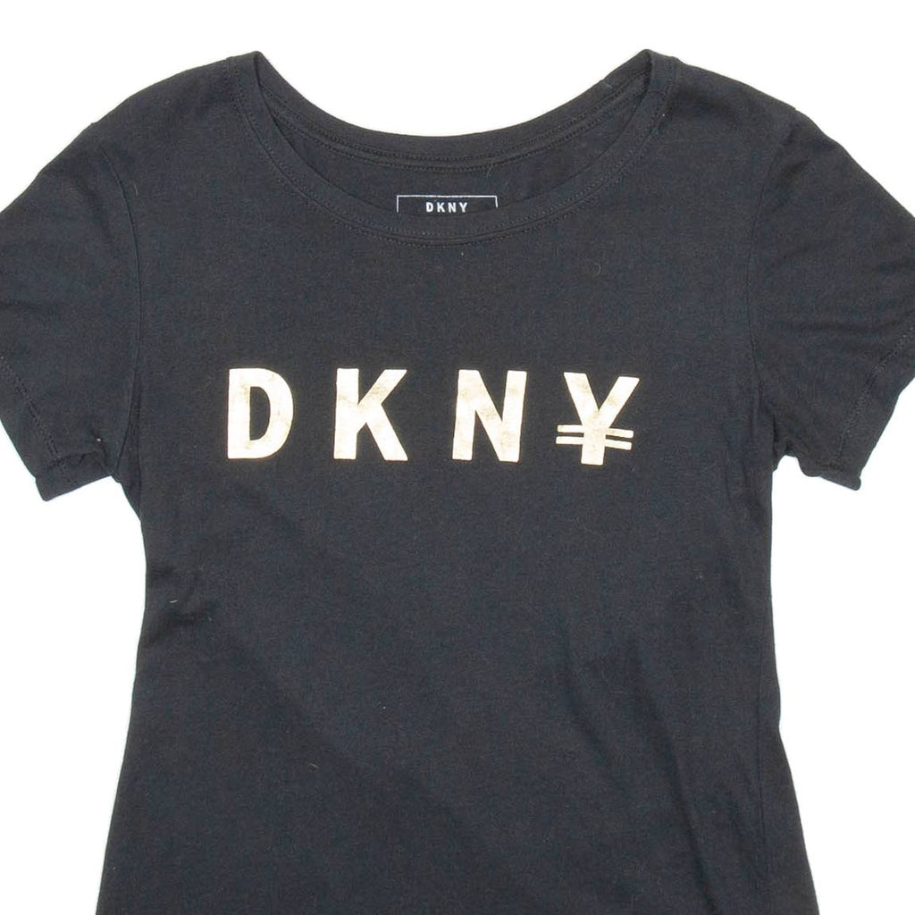 DKNY Womens T-Shirt Black S