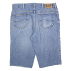LEE Mens Denim Blue Casual Shorts L W34 Classic Cotton Blend Comfortable Fit
