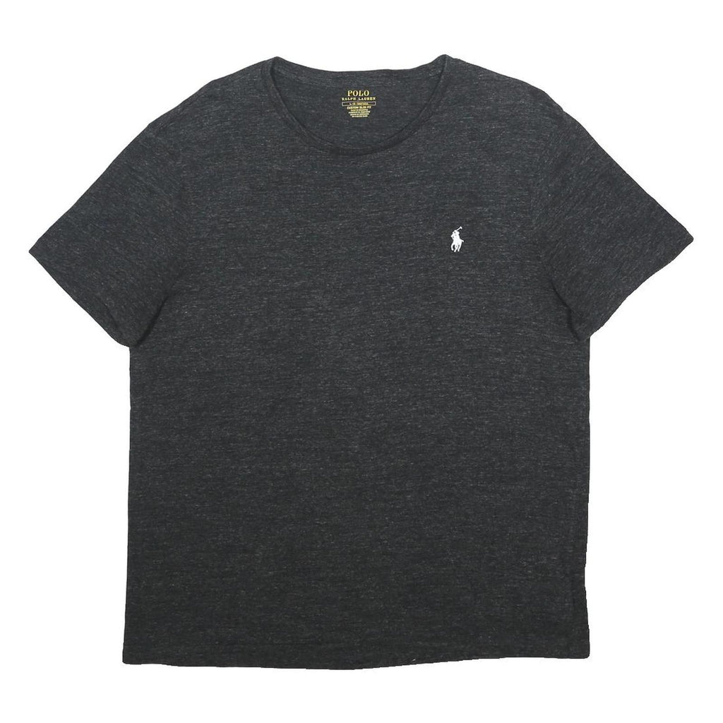 POLO RALPH LAUREN Mens Black Graphic T-Shirt L Short Sleeve Crew Neck