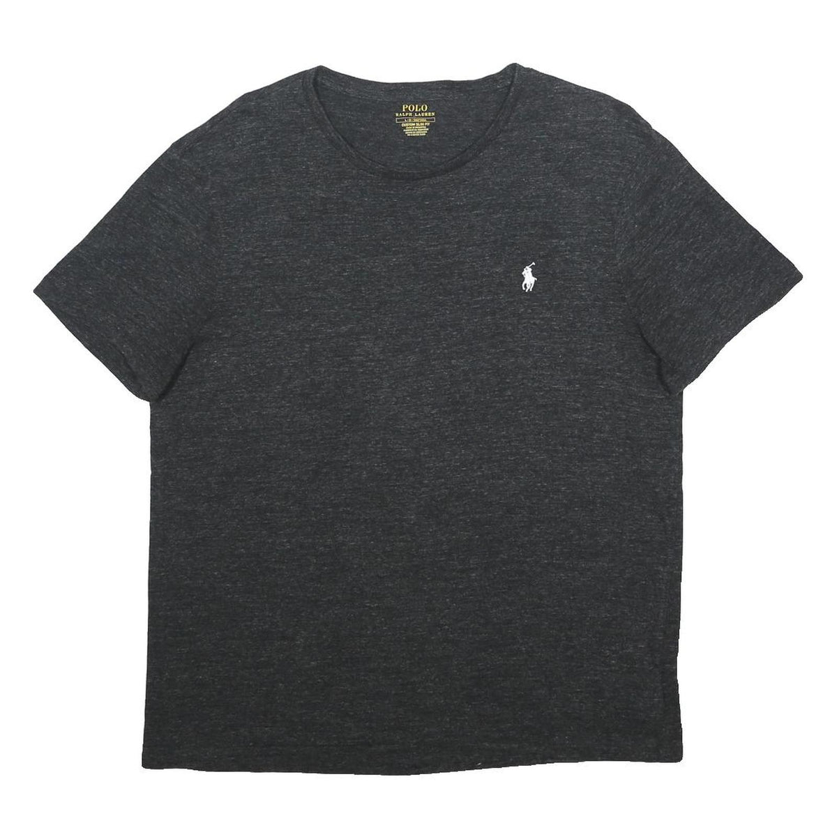 POLO RALPH LAUREN Mens Black Graphic T-Shirt L Short Sleeve Crew Neck