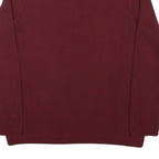 TOMMY HILFIGER Boys Maroon Plain V Neck Basic Knit Jumper L Cotton Blend