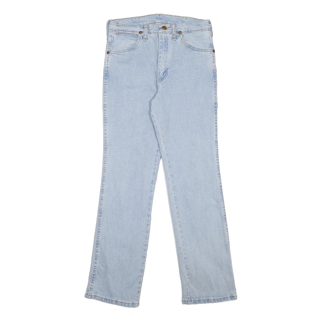 WRANGLER Womens Blue Regular Straight Denim Light W29 L30 Classic Cotton Blend