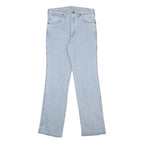 WRANGLER Womens Blue Regular Straight Denim Light W29 L30 Classic Cotton Blend