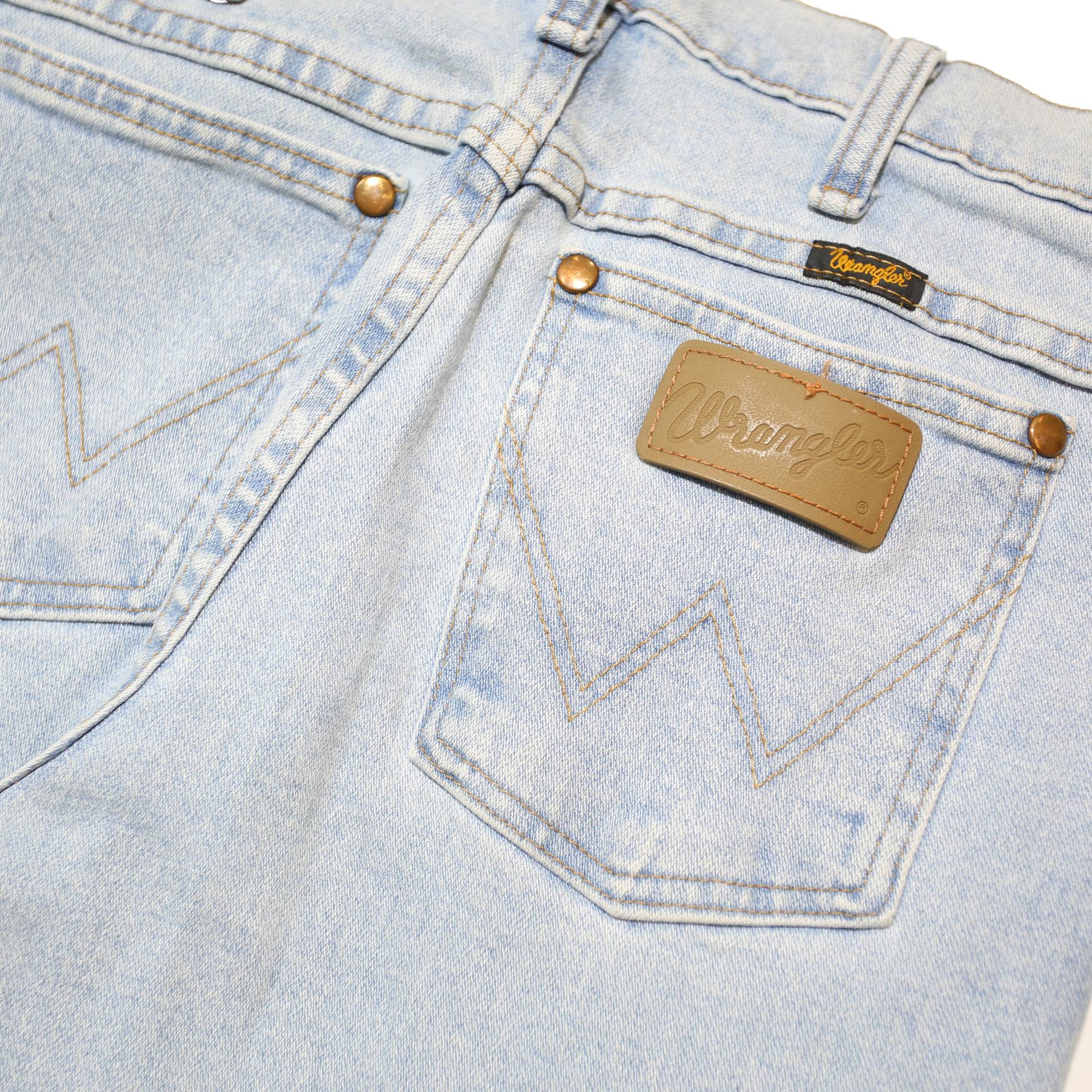 WRANGLER Womens Blue Regular Straight Denim Light W29 L30 Classic Cotton Blend
