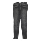 GUESS Mens Jeans Black Slim Skinny Denim Medium W28 L29 Zip Pocket Detail