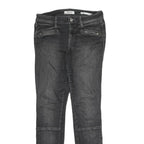 GUESS Mens Jeans Black Slim Skinny Denim Medium W28 L29 Zip Pocket Detail