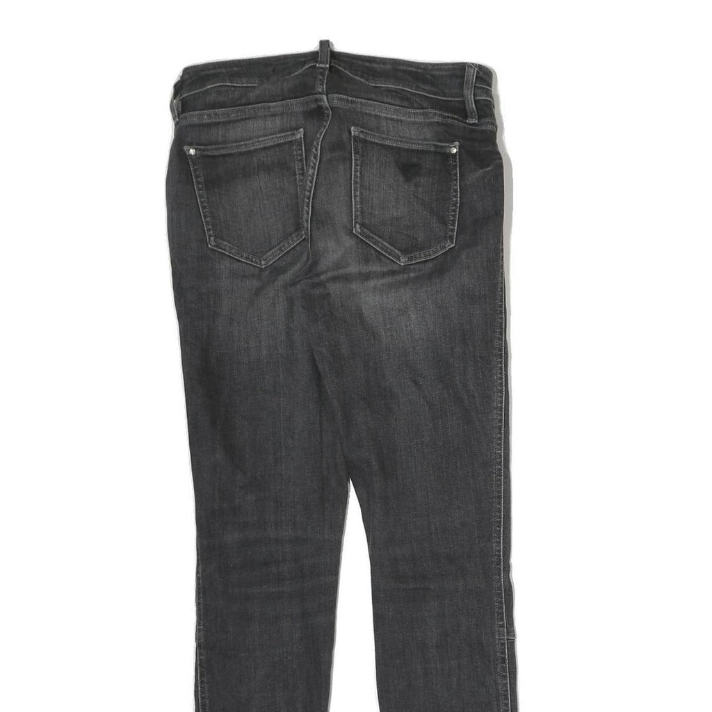 GUESS Mens Jeans Black Slim Skinny Denim Medium W28 L29 Zip Pocket Detail