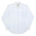 VINCI Mens White Casual Shirt M Cotton Blend Button Down Long Sleeve