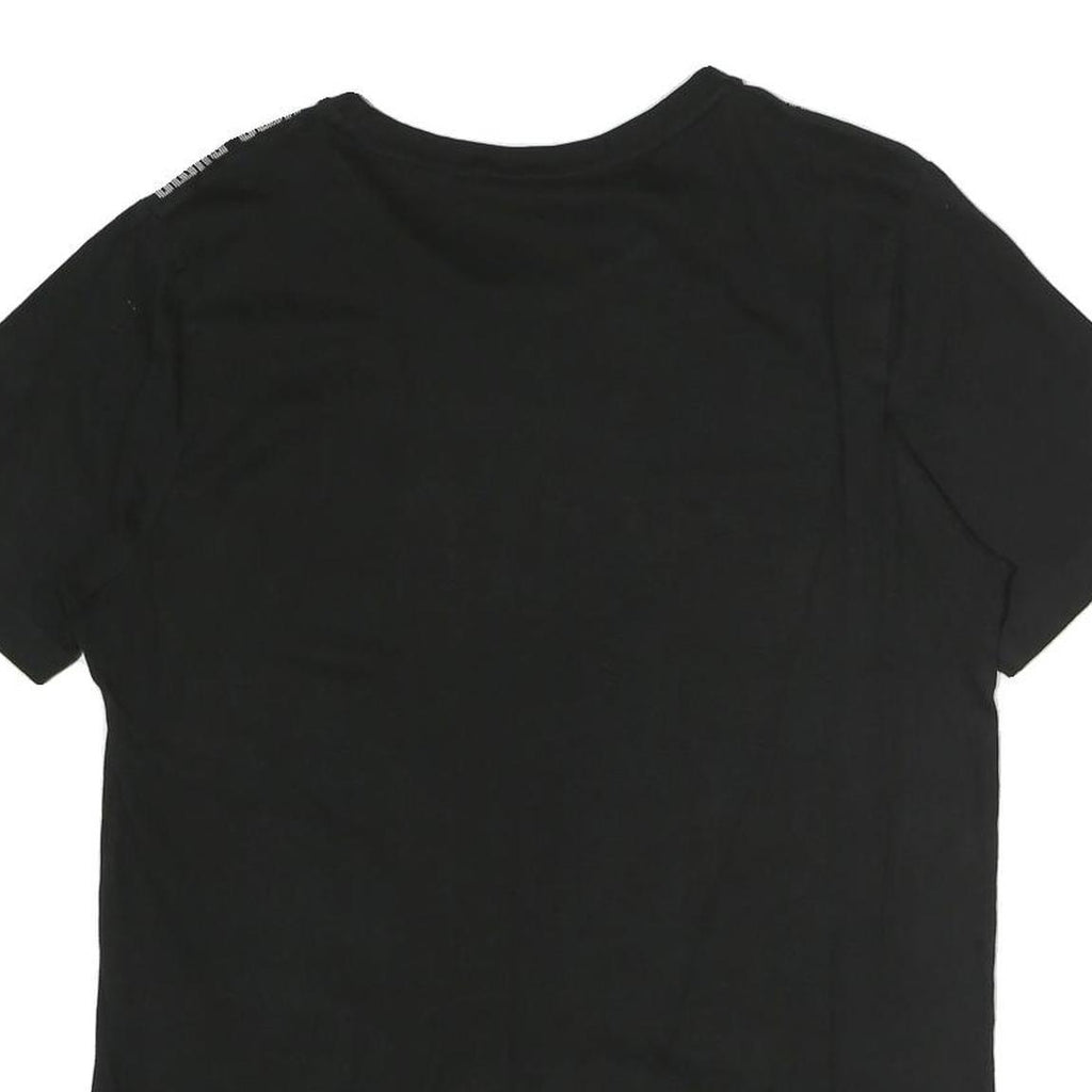 PUMA Mens Black Graphic T-Shirt M Short Sleeve Crew Neck Logo Print