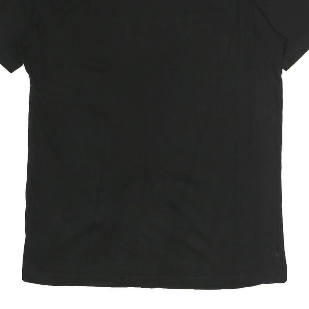 PUMA Mens Black Graphic T-Shirt M Short Sleeve Crew Neck Logo Print