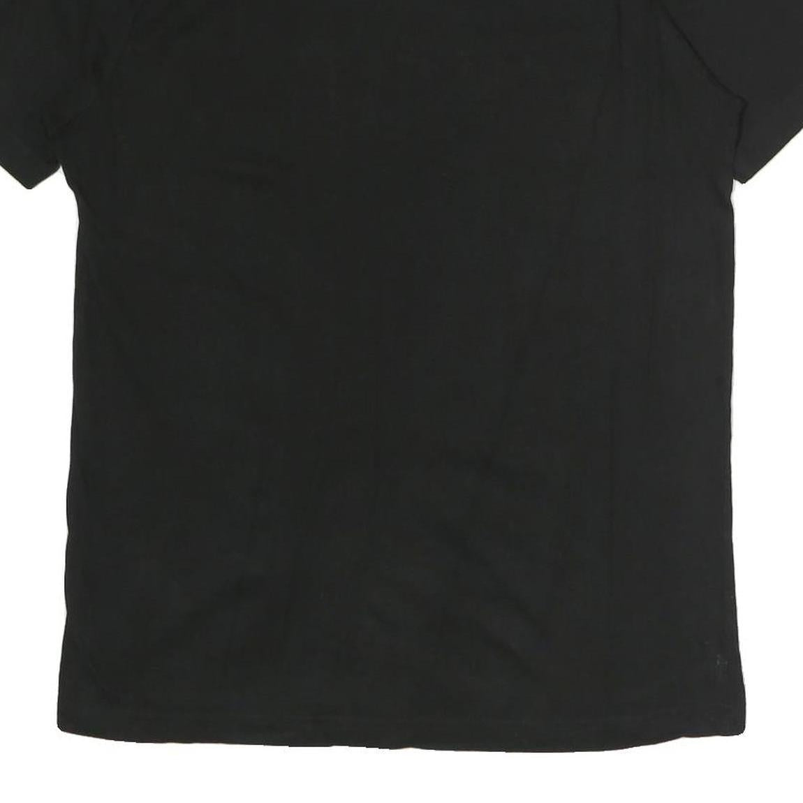 PUMA Mens Black Graphic T-Shirt M Short Sleeve Crew Neck Logo Print