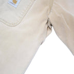 CARHARTT Mens Beige Workwear Jacket XL Cotton Blend Button Closure Durable