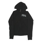 PUMA Womens Black Hoodie S Full Zip Cotton Blend Casual Sportswear