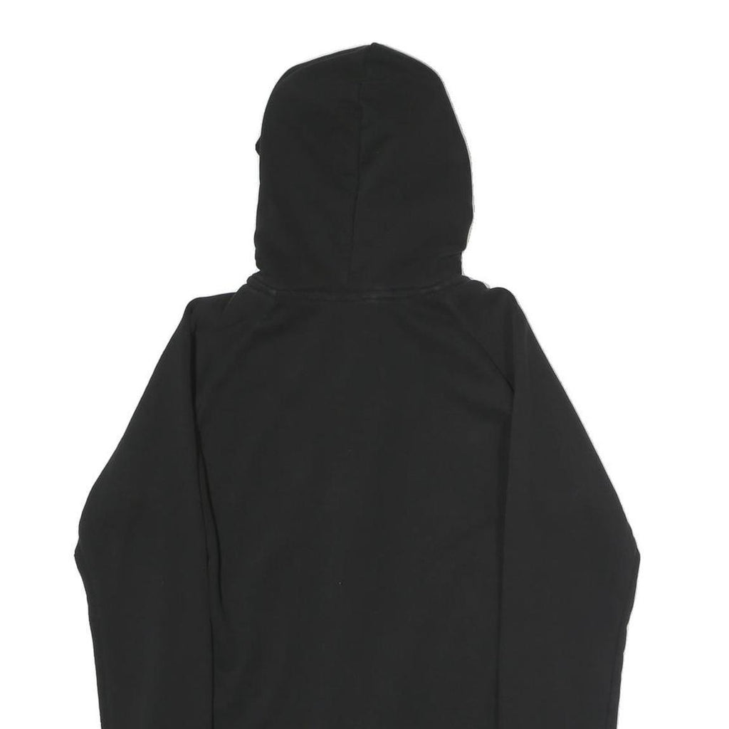 PUMA Womens Black Hoodie S Full Zip Cotton Blend Casual Sportswear