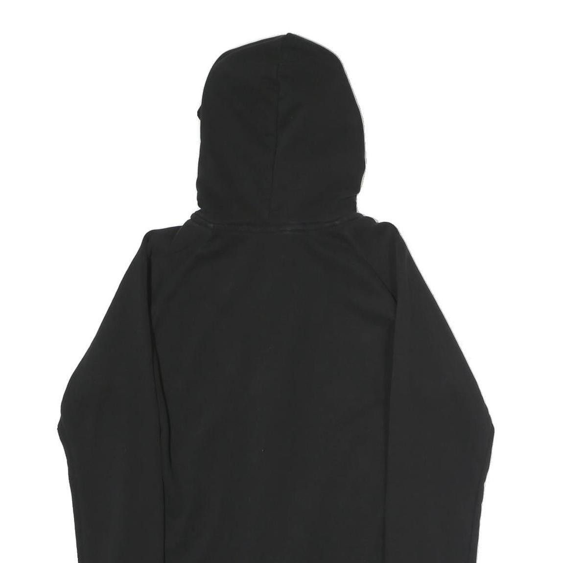 PUMA Womens Black Hoodie S Full Zip Cotton Blend Casual Sportswear