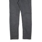 GUESS Mens Slim Grey Denim Jeans W33 L31 Stylish Cotton Blend Zip Closure