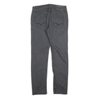 GUESS Mens Slim Grey Denim Jeans W33 L31 Stylish Cotton Blend Zip Closure