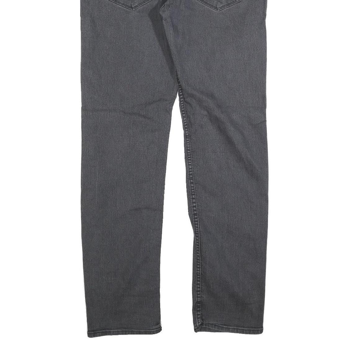 GUESS Mens Slim Grey Denim Jeans W33 L31 Stylish Cotton Blend Zip Closure