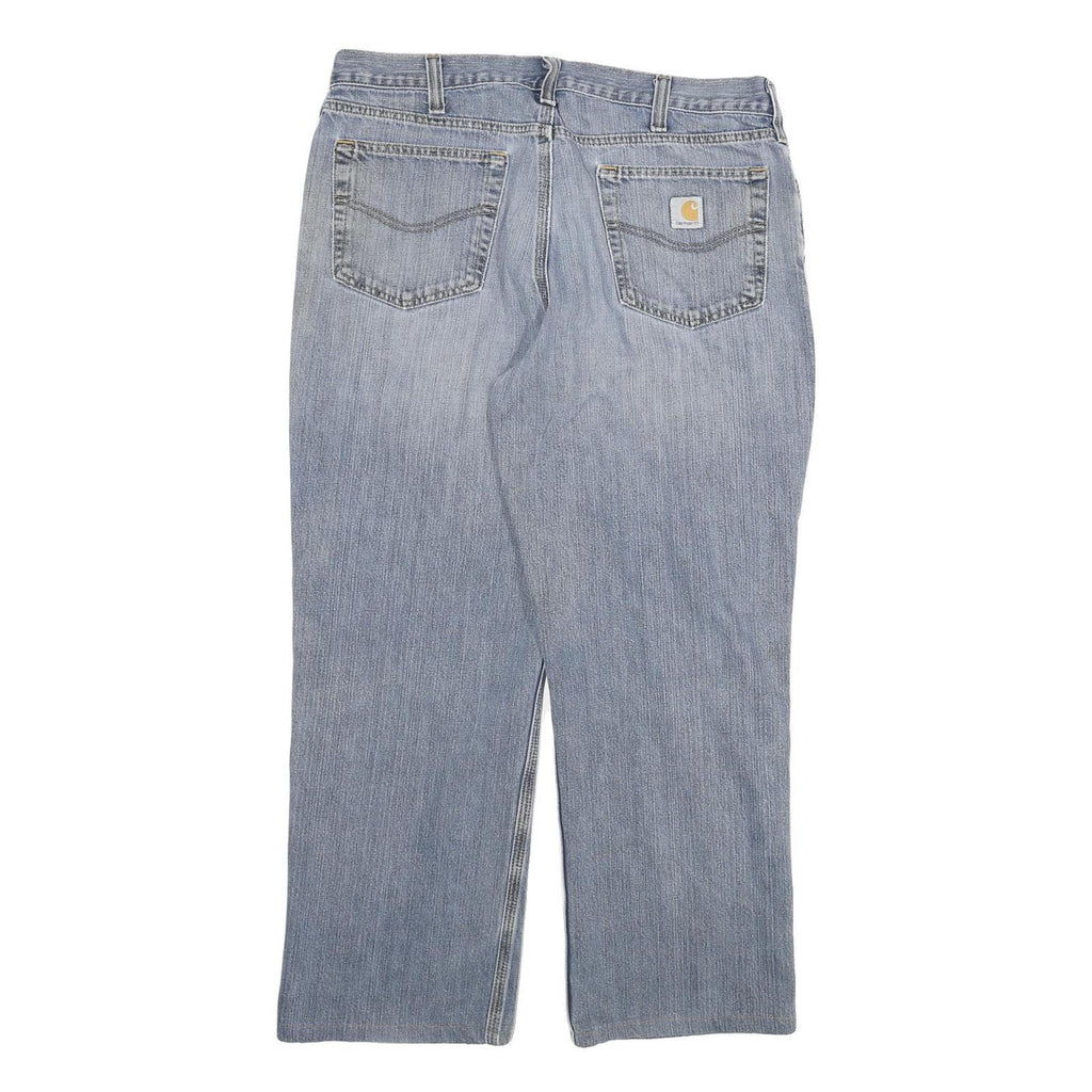 CARHARTT Mens Jeans Blue Relaxed Straight Denim Medium W36 L27 Workwear Zip