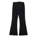 LEE Womens Cotton Blend Black Regular Flared Trousers W27 L30 Stylish Comfort
