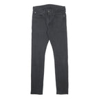 LEVI'S 519 Slim Mens Jeans Black Denim W29 L32 Cotton Blend Zip