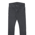 LEVI'S 519 Slim Mens Jeans Black Denim W29 L32 Cotton Blend Zip