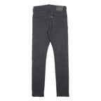 LEVI'S 519 Slim Mens Jeans Black Denim W29 L32 Cotton Blend Zip
