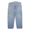 CARHARTT Blanket Lined Mens Jeans Blue Regular Denim Light W38 L28 Classic Zip