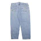 CARHARTT Blanket Lined Mens Jeans Blue Regular Denim Light W38 L28 Classic Zip