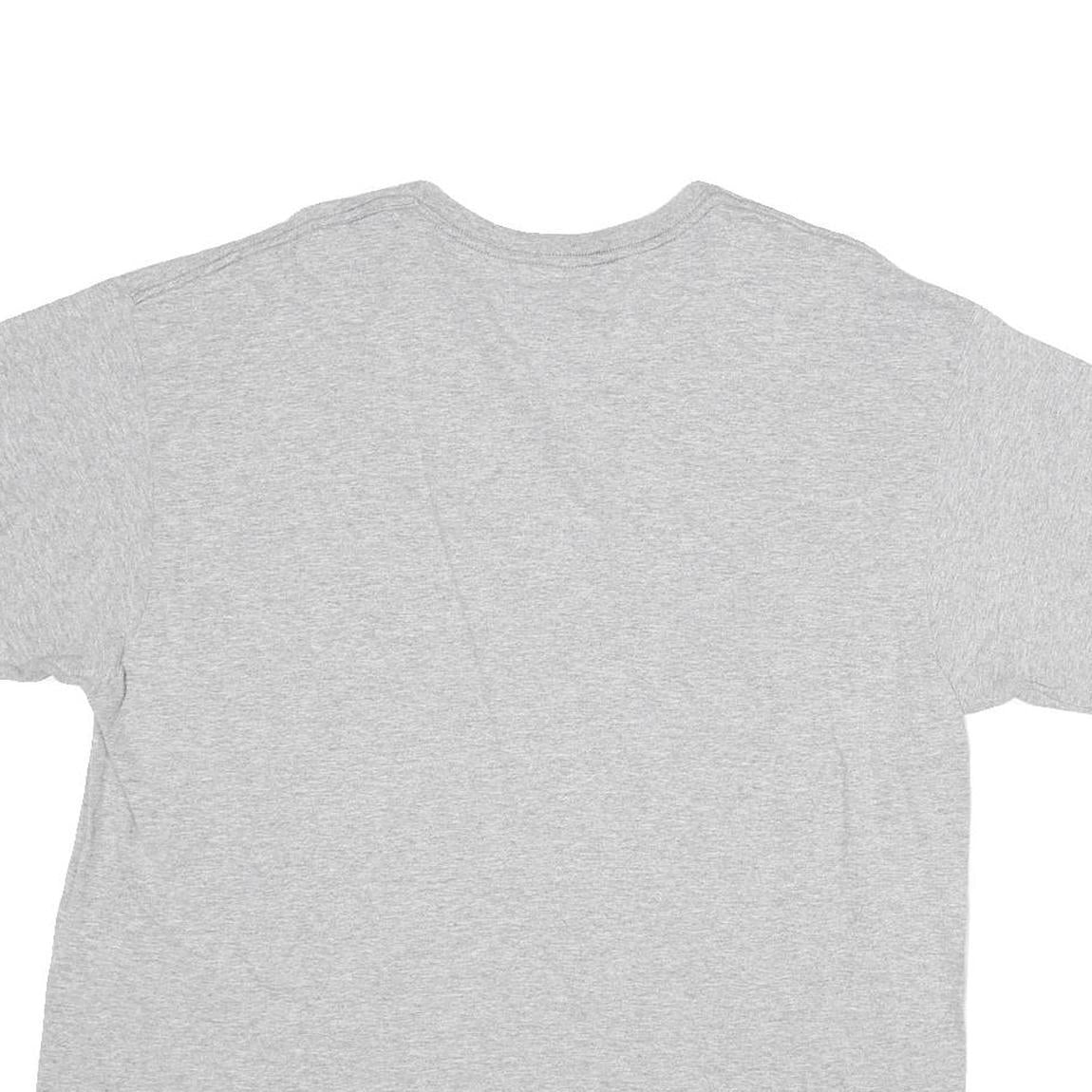 CHAMPION Mens Grey USA Graphic T-Shirt XL Short Sleeve Crew Neck Cotton Blend