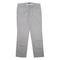 TOMMY HILFIGER Womens Cotton Blend Regular Grey Trousers W33 L31 Comfortable Zip