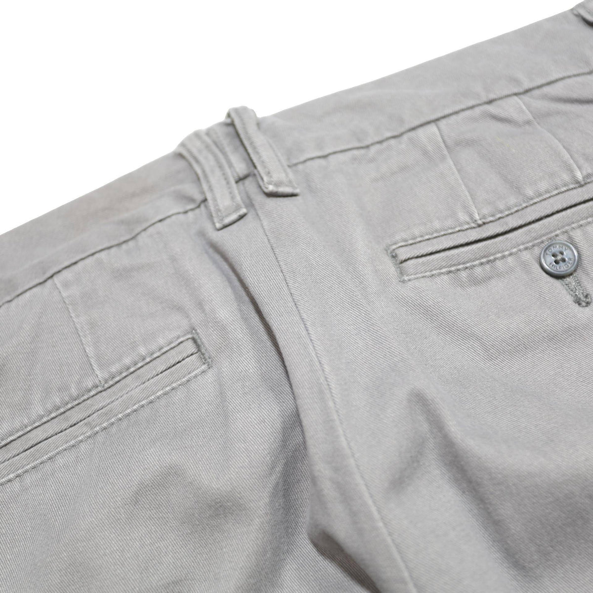 TOMMY HILFIGER Womens Cotton Blend Regular Grey Trousers W33 L31 Comfortable Zip