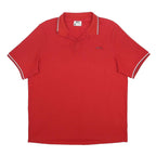 SLAZENGER Mens Red Polo Shirt XL Short Sleeve Plain Sport Casual
