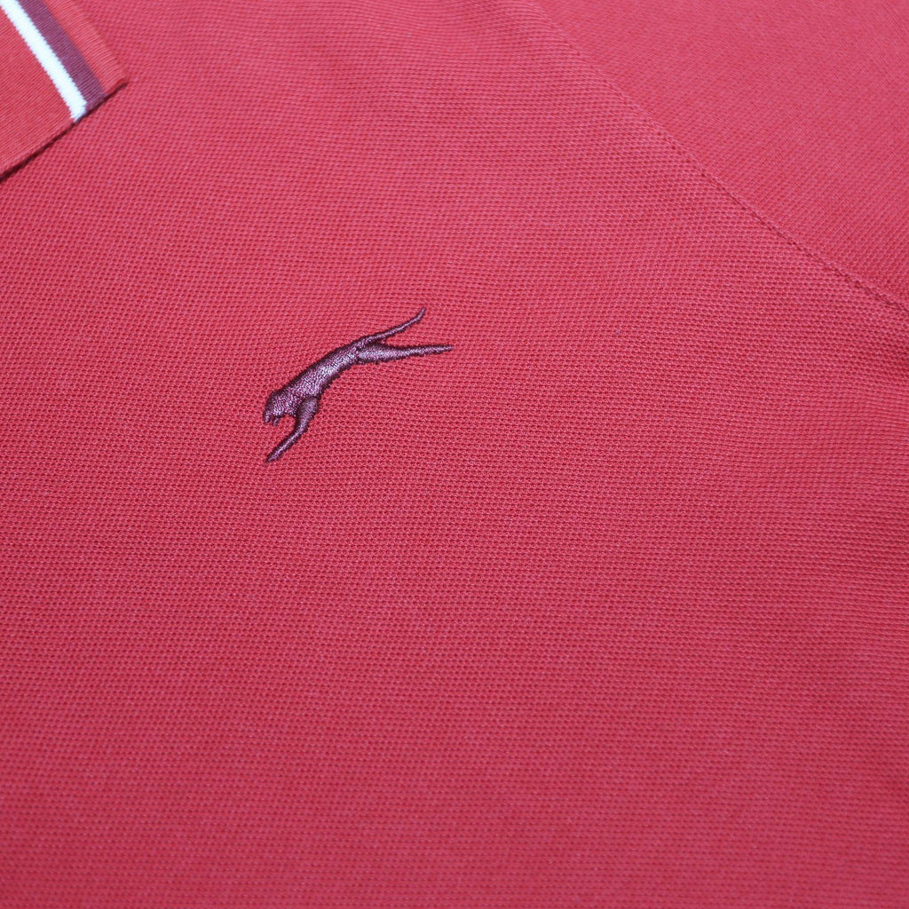 SLAZENGER Mens Red Polo Shirt XL Short Sleeve Plain Sport Casual