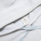 CHAMPION Womens Blue Hoodie M Cotton Blend Pullover Casual Sporty